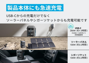 Anker Solix C300 DC Portable Power Stationイメージ4